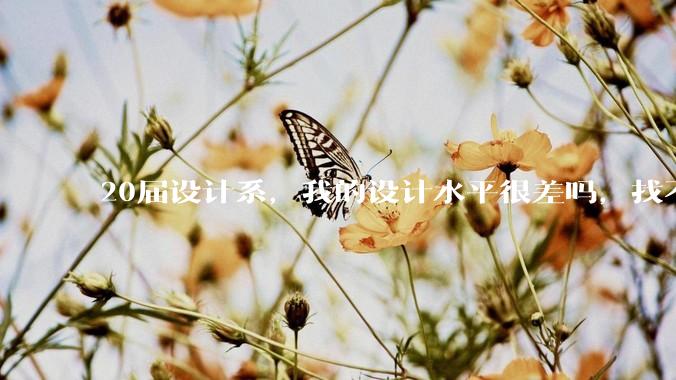 20届设计系，我的设计水平很差吗，找不到合适的工作?
